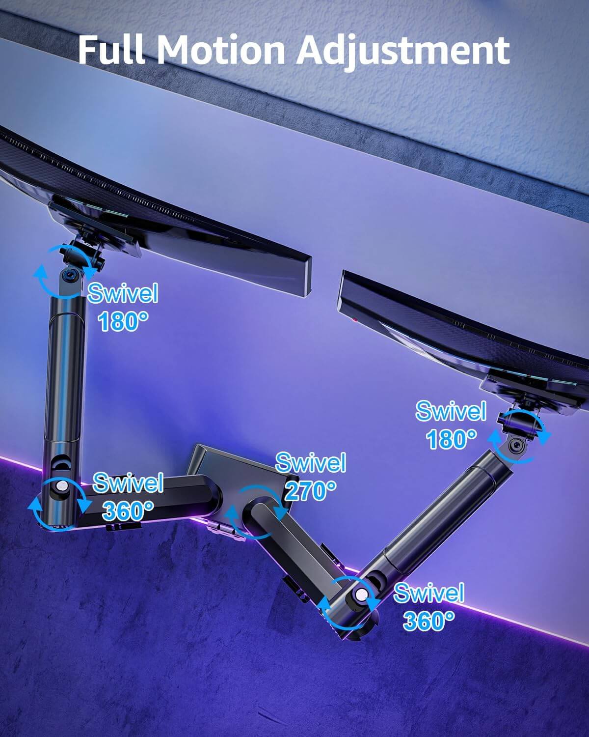 Freelift Pro Dual Monitor Desk Mount for 13''-32'' Monitors MU8012B