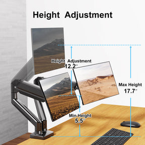 Dual Monitor Desk Mount for 14"- 32'' Monitors MUA8006B