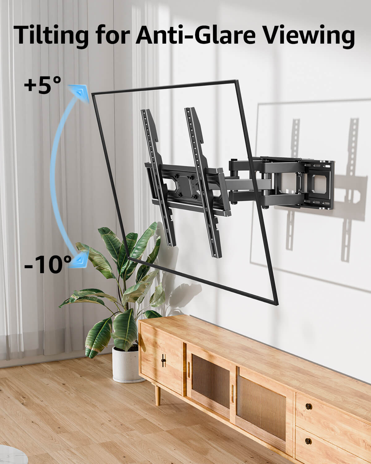 Vollbewegliche TV-Wandhalterung für 37-82-Zoll-Fernseher MU0058