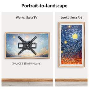 VueFrame TV Frames Deco Alloy Bezel Only for Samsung The Frame TVs, Modern & Minimalist Styles from TV to Art, Interchangeable Bezels for Home Decor, Easy Installation