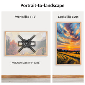 VueFrame TV Frames Deco Alloy Bezel Only for Samsung The Frame TVs, Modern & Minimalist Styles from TV to Art, Interchangeable Bezels for Home Decor, Easy Installation