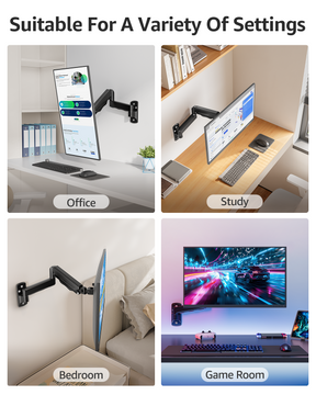 Single Monitor Wall Mount for Max 32'' Monitors MU2003
