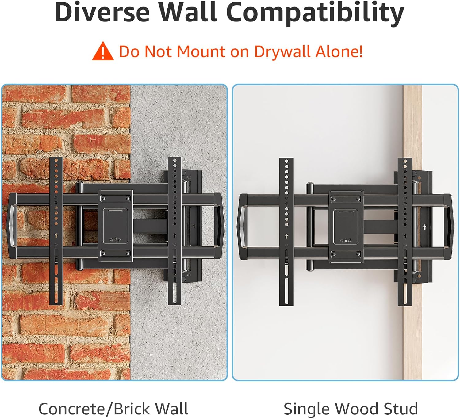 Full Motion Corner TV Wall Mount For 32"-75" TVs MU0047-L