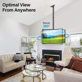 swivel ceiling tv mount optimal view