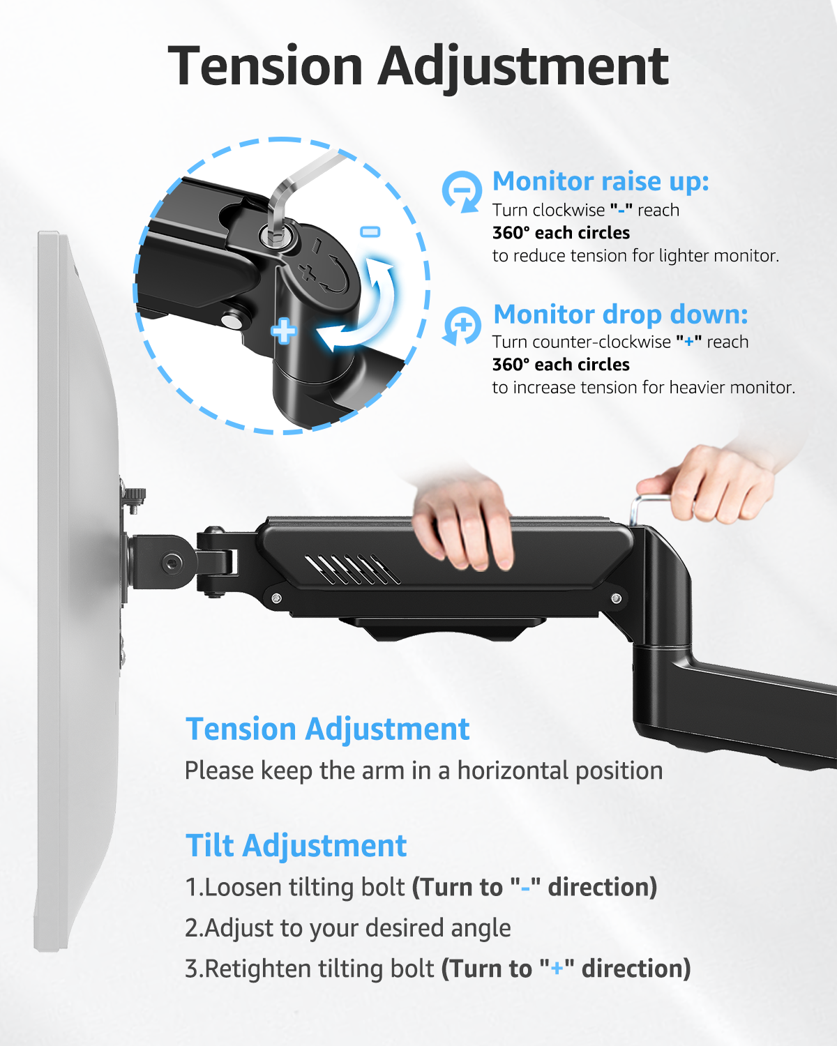 Single Monitor Wall Mount for Max 32'' Monitors MU2003