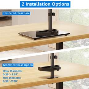 Dual-Monitor-Tischständer für 13''-27''-Monitore MU1014