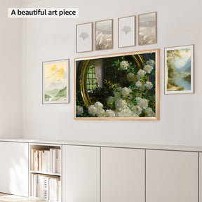 VueFrame TV Frames Deco Alloy Bezel Only for Samsung The Frame TVs, Modern & Minimalist Styles from TV to Art, Interchangeable Bezels for Home Decor, Easy Installation