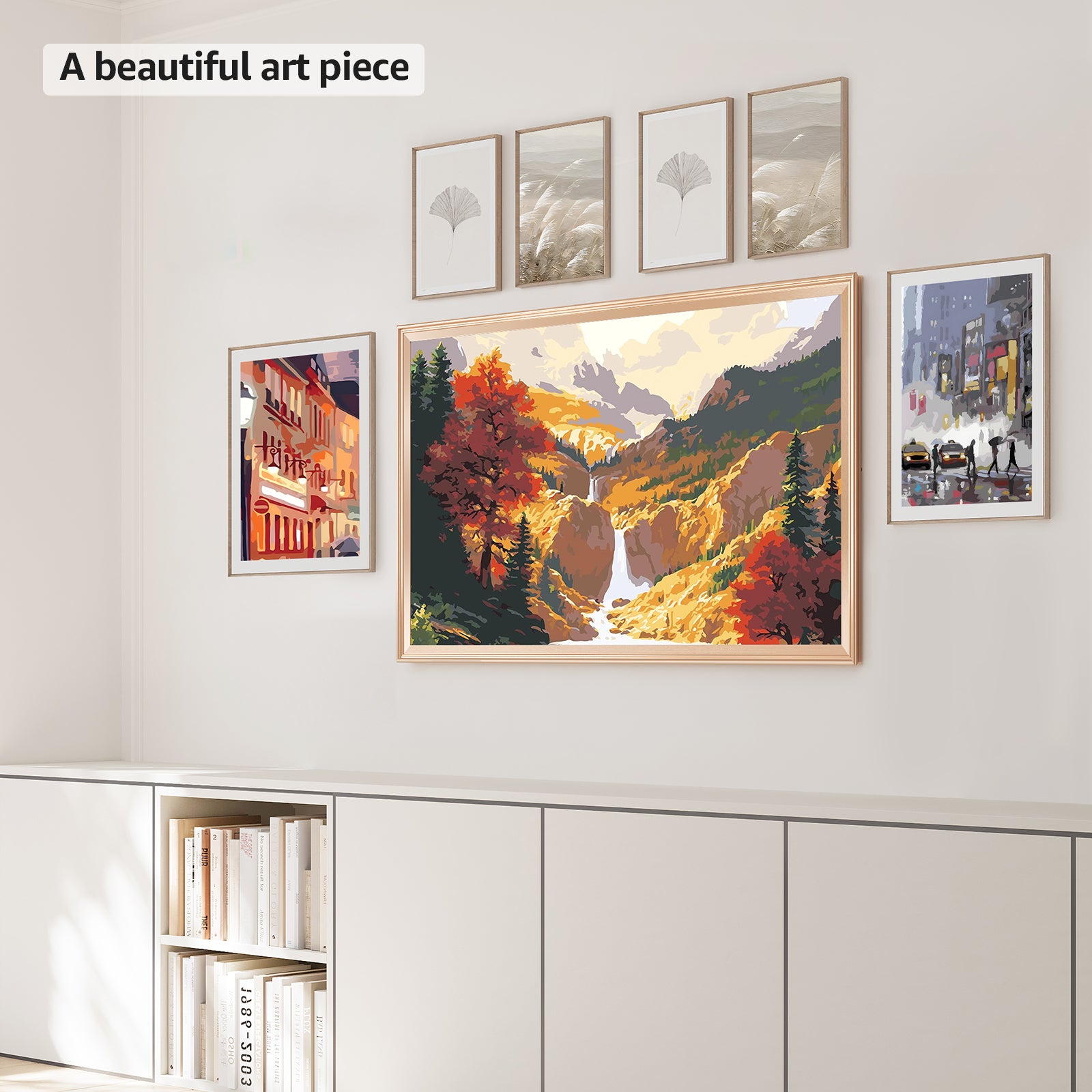 VueFrame TV Frames Deco Alloy Bezel Only for Samsung The Frame TVs, Modern & Minimalist Styles from TV to Art, Interchangeable Bezels for Home Decor, Easy Installation