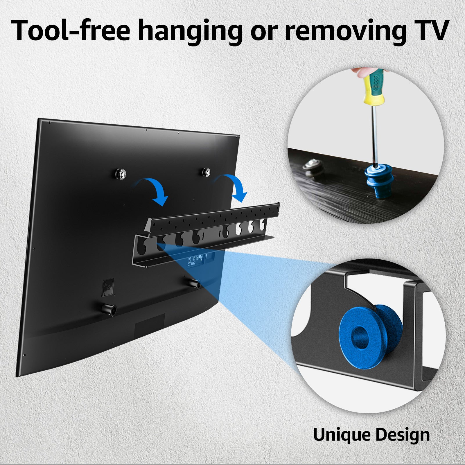 MOUNTUP Studless TV Wall Mount For 19″–55" TVs MU0060