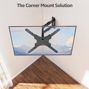 Soporte de pared para TV de esquina con movimiento completo para televisores de 26 a 60 pulgadas MU0009