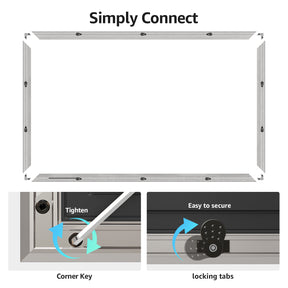 VueFrame TV Frames Deco Alloy Bezel Only for Samsung The Frame TVs, Modern & Minimalist Styles from TV to Art, Interchangeable Bezels for Home Decor, Easy Installation