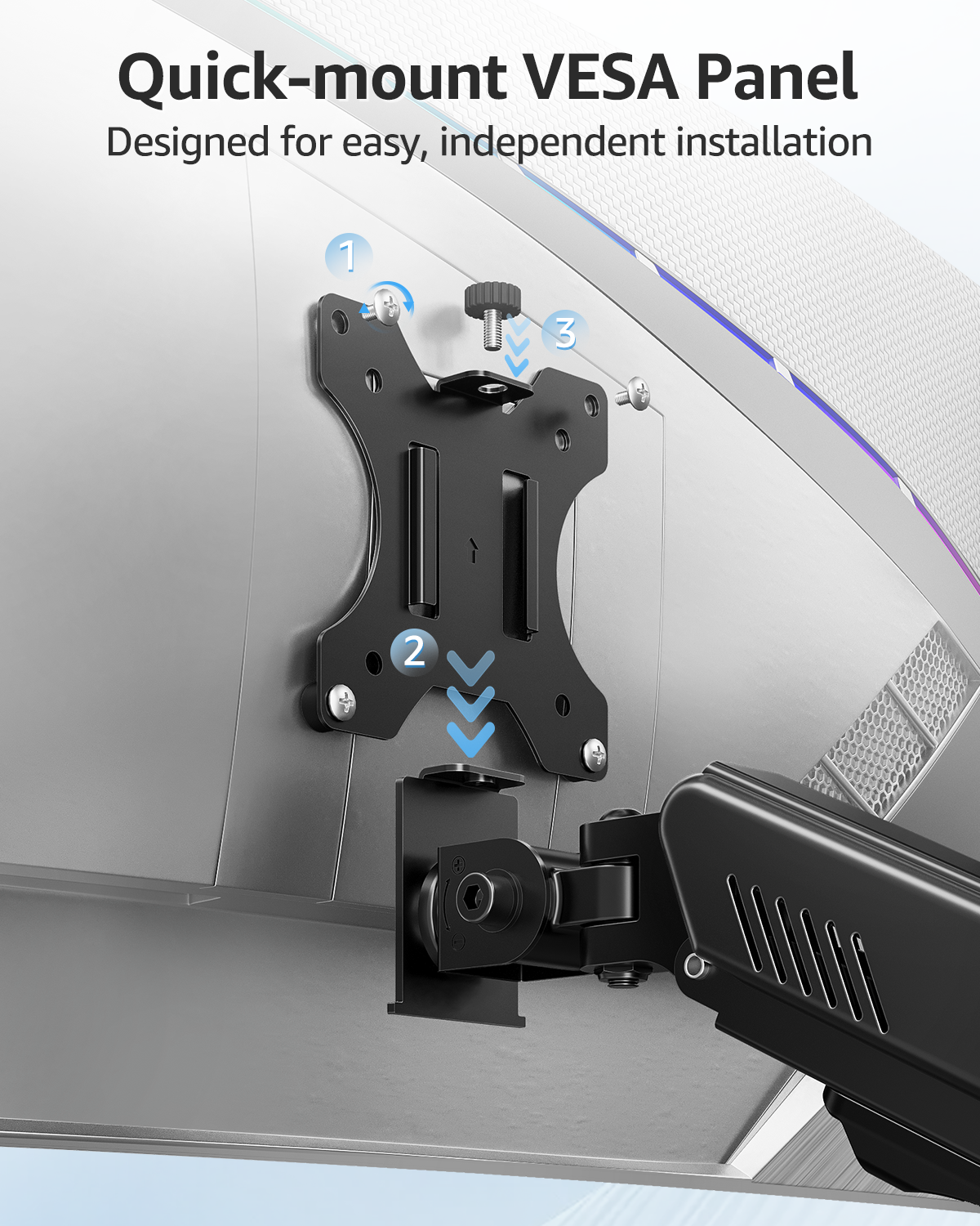 Single Monitor Wall Mount for Max 32'' Monitors MU2003