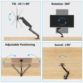 Soporte de escritorio para monitor único para monitores de 13''-32'' MP0004