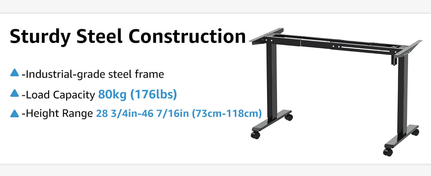 Standing Desk Adjustable Height Sit Stand Home Office Desk MUD834