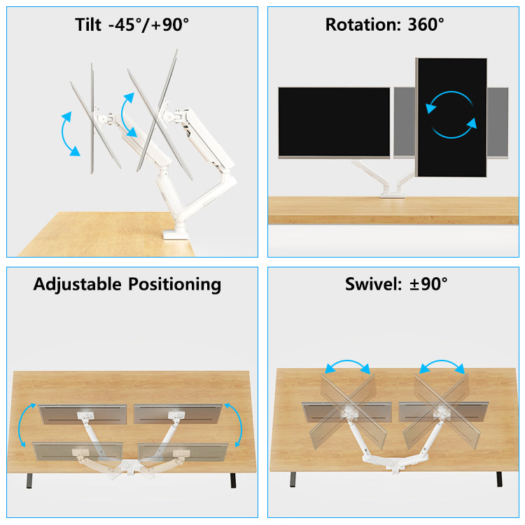 Soporte de escritorio para monitor único para monitores de 13''-32'' MP0004