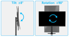 37''- 85'' Mobile TV Mount & TV Cart MUT1111