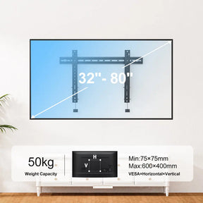 MOUNTUP Ultra Slim TV Wall Mount for 37''-80" TVs MUT0063