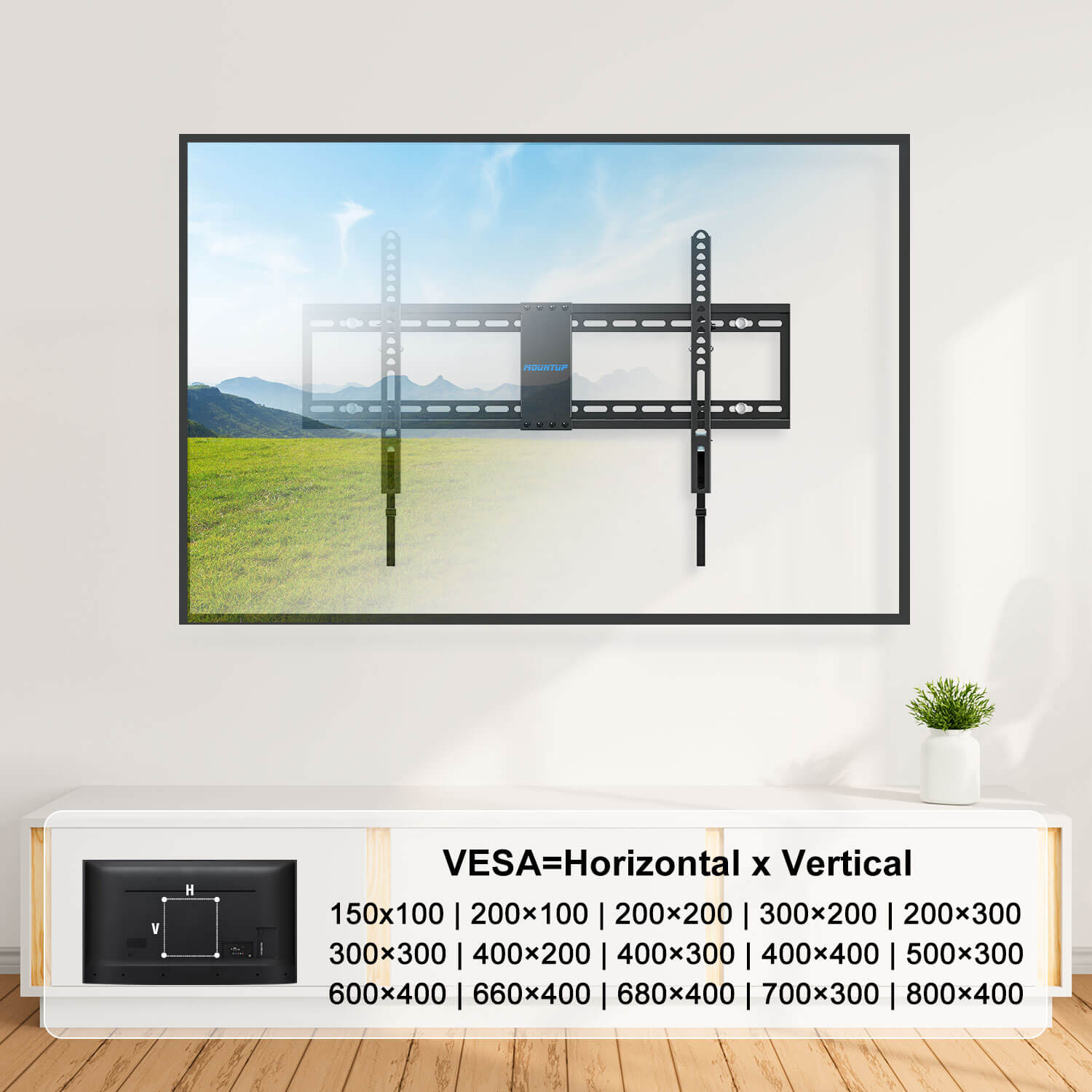 Neigbare TV-Wandhalterung für 42-Zoll-86-Zoll-Fernseher MP0008-XLK