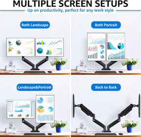 Dual-Monitor-Tischhalterung für maximal 32-Zoll-Monitore MP0005