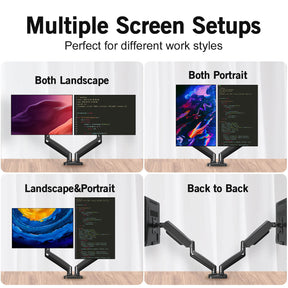 dual monitor mount for desk allows multiple screen setups