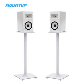 MOUNTUP Universal White Speaker Stands Pair for Surround Sound MUS9132