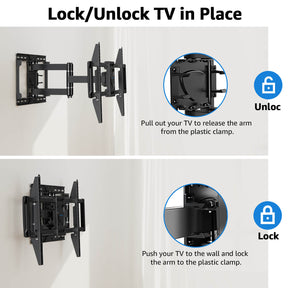 82 tv mount easy lock and unlock