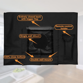 View Free Outdoor TV Cover 60-65 Inches, Weatherproof TV Cover 600D Thick Fabric for Outside TVs with Remote Control Pocket, Waterproof and Dustproof TV Screen Protectors VFCV65BK