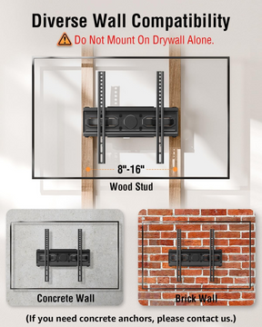 View Free Full Motion TV Wall Mount for 26''-65'' TVs VF0010