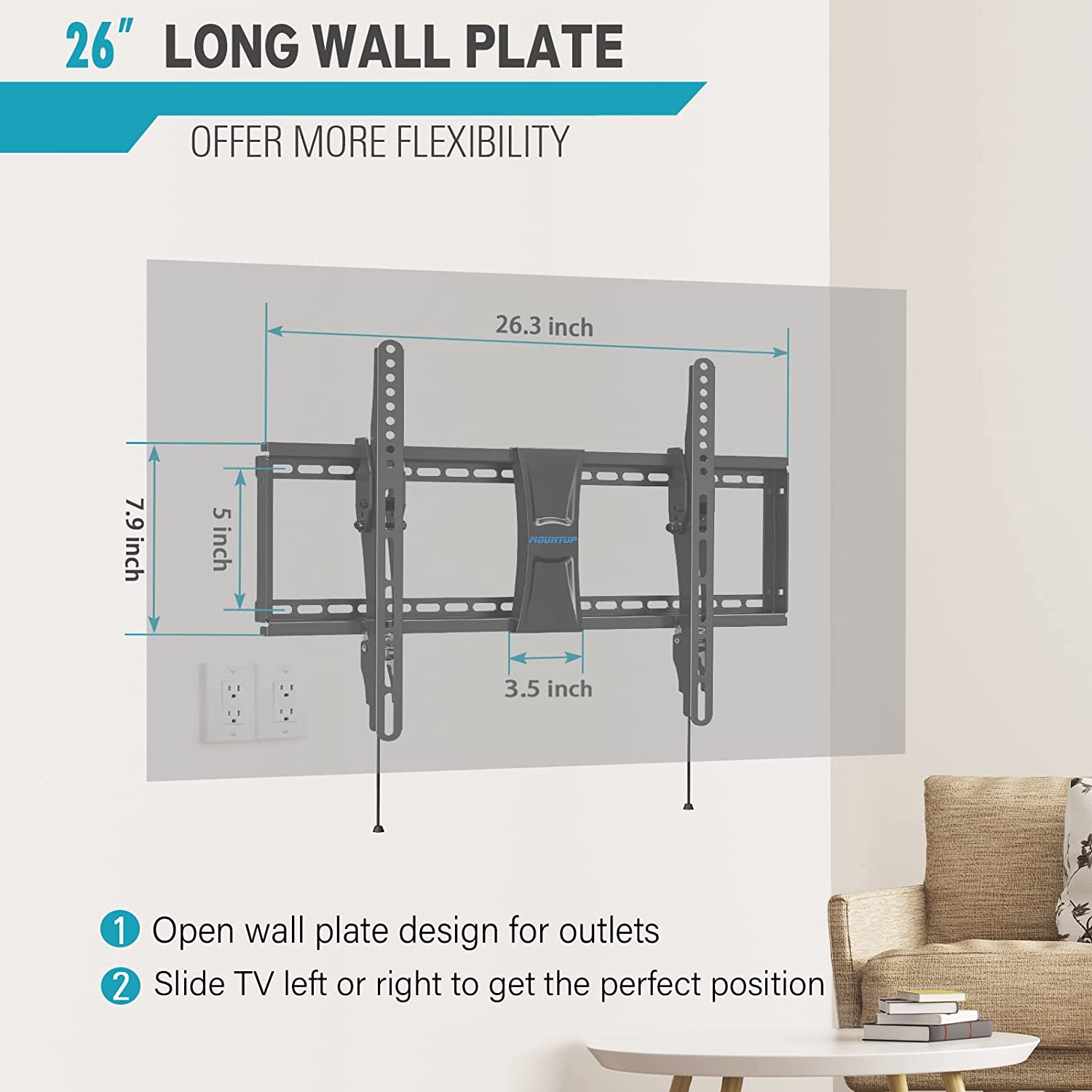 26'' open wall plate works on 24'' wood stud