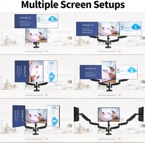 triple monitor stand lets you create multiple screen setups