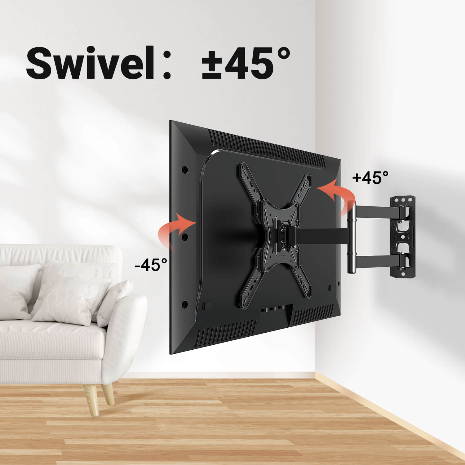 MOUNTUP Paquete de soportes de pared para TV para la mayoría de televisores  de 26 a 55 pulgadas : Electrónica 