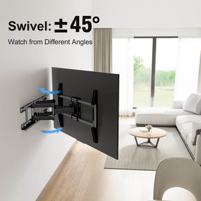 swivel TV mount turns the TV to different angles