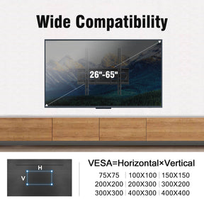 65 inch TV mount for VESA 75×75 to 400×400
