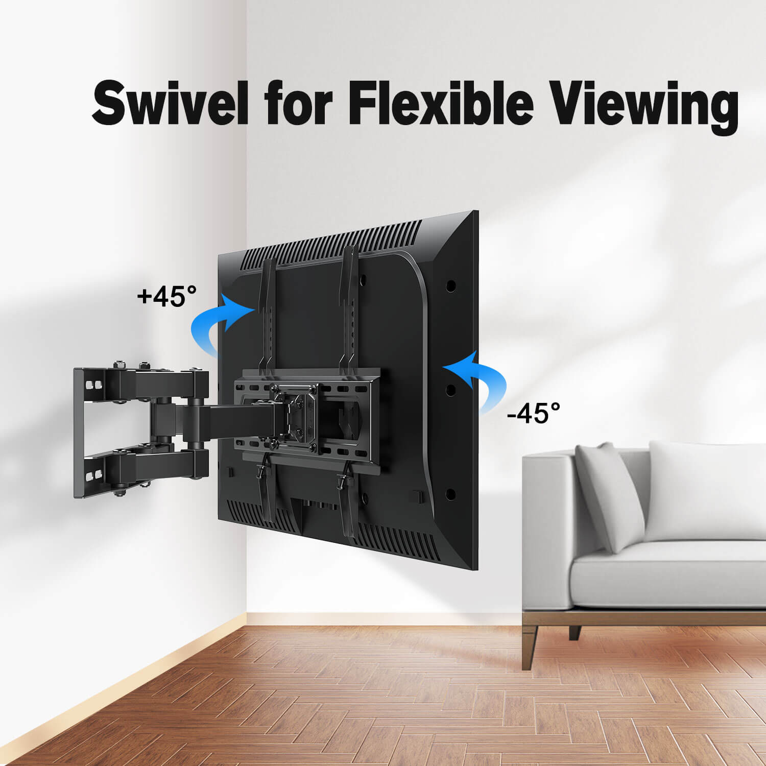 swivel TV mount for flexible viewing