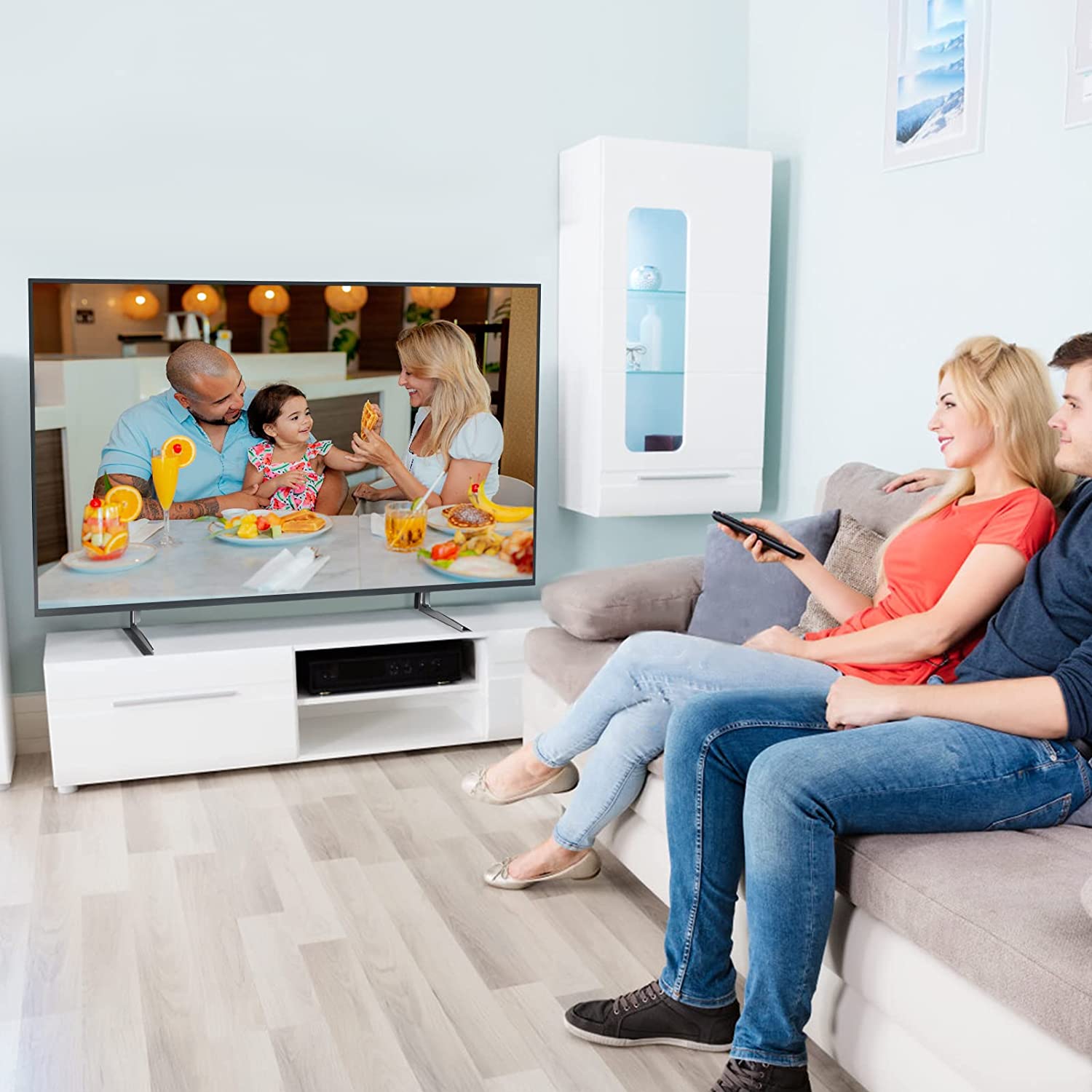  MOUNTUP Paquete de soportes de pared para TV para la mayoría de  televisores de 26 a 55 pulgadas : Electrónica