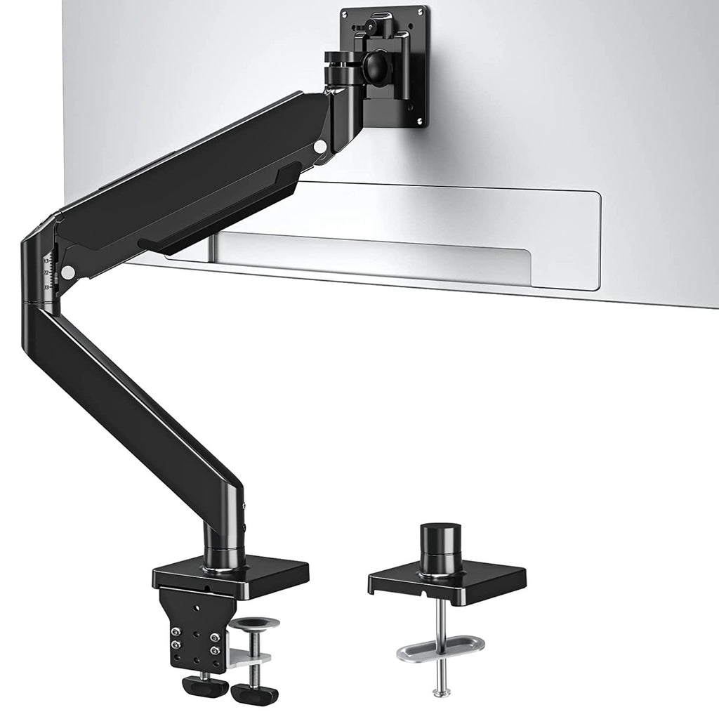 MOUNTUP Single Monitor Desk Mount With Gas Spring Arm for 42 Monitors