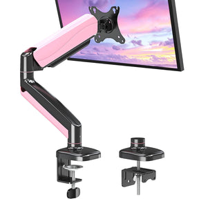 single monitor arm pink
